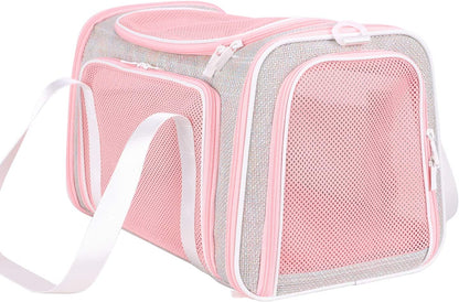 soft cute travel pet carrier bag for medium cats, kitty and puppy, fantasy pink, m | pet supplies for dogs & cats for pets