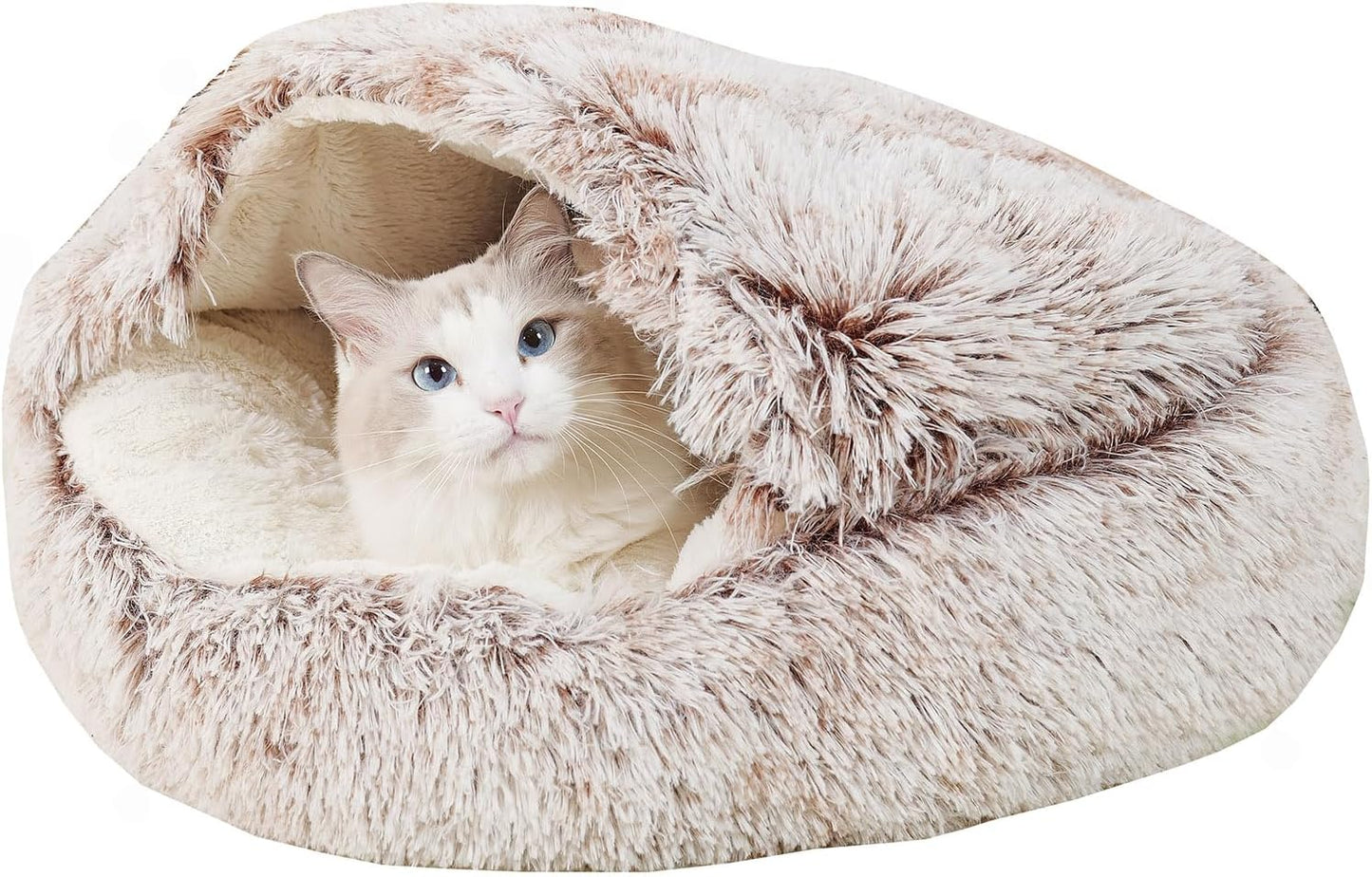 2-in-1 round cushion & warm pet house for cats and small dogs | pet supplies for dogs & cats for pets