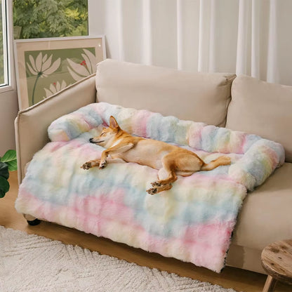 plush dog bed & couch protector – the ultimate cozy haven for your pup | pet supplies for dogs & cats for pets