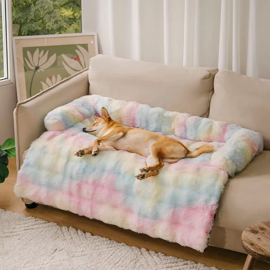 plush dog bed & couch protector – the ultimate cozy haven for your pup | pet supplies for dogs & cats for pets